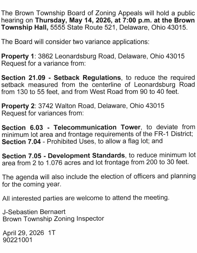 zoning meeting information